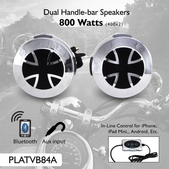 Pyle PLATVB84A Weatherproof Dual Bluetooth Speaker and Amplifier Sound System N2