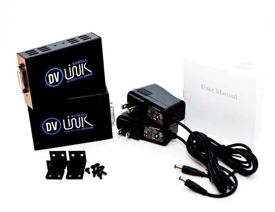 Sewell Direct SW-29969 Over 175ft 1080p HD-Link HDMI Over Single Cat5 Extender N40
