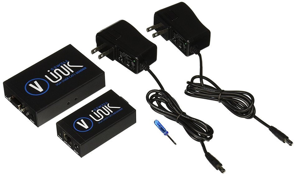 Sewell Direct SW-29969 Over 175ft 1080p HD-Link HDMI Over Single Cat5 Extender N44