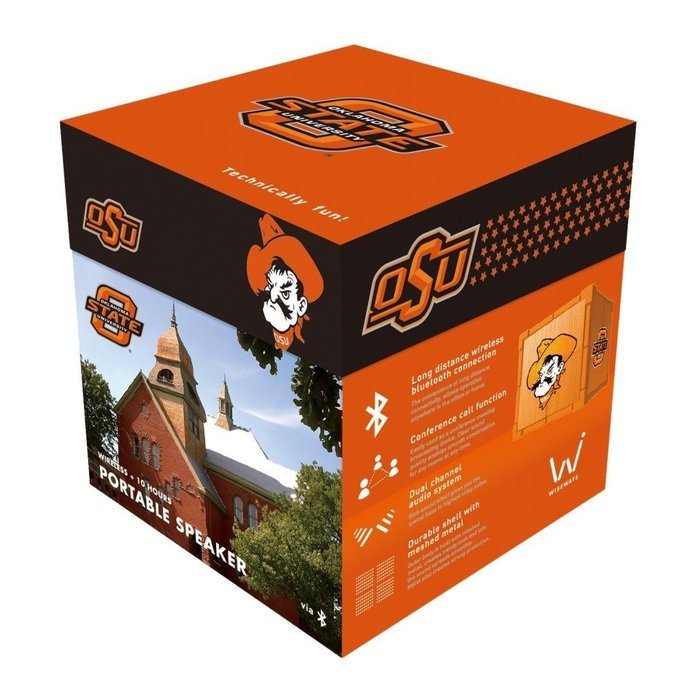 Wiseways Kube Bluetooth Collegiate Speaker for Oklahoma State school N2