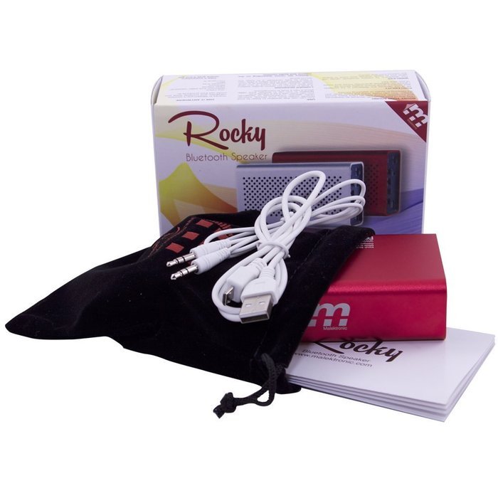 Malektronic Rocky Bluetooth Speaker - Red N3