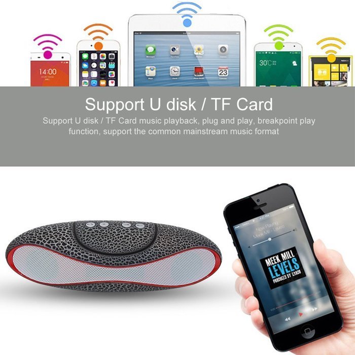 Mini Portable Wireless Bluetooth V3.0+EDR Speaker With Microphone &Bass,45MM Double Horn Double Diaphragm, Support... N2