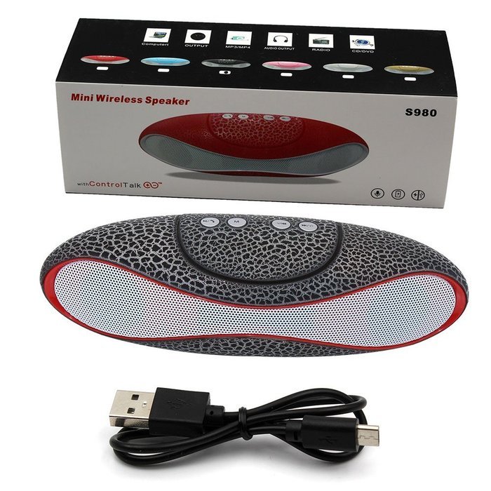 Mini Portable Wireless Bluetooth V3.0+EDR Speaker With Microphone &Bass,45MM Double Horn Double Diaphragm, Support... N7