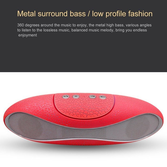 Mini Portable Wireless Bluetooth V3.0+EDR Speaker With Microphone &Bass,45MM Double Horn Double Diaphragm, Support... N11