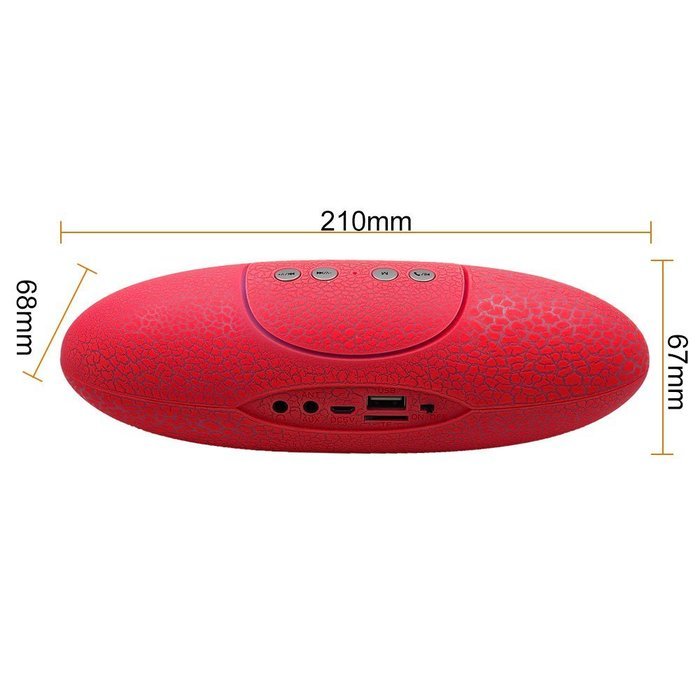 Mini Portable Wireless Bluetooth V3.0+EDR Speaker With Microphone &Bass,45MM Double Horn Double Diaphragm, Support... N13