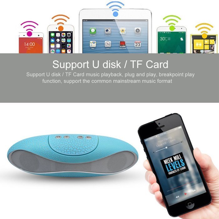 Mini Portable Wireless Bluetooth V3.0+EDR Speaker With Microphone &Bass,45MM Double Horn Double Diaphragm, Support... N17