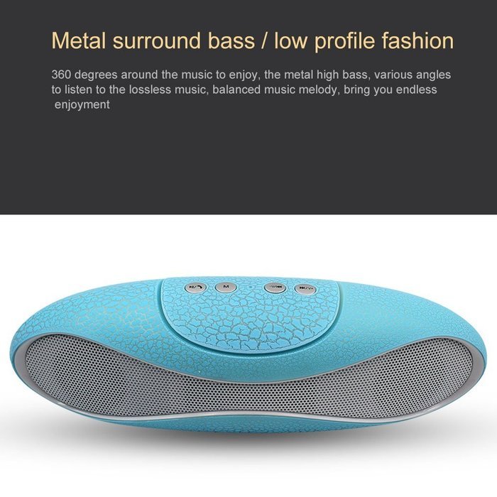 Mini Portable Wireless Bluetooth V3.0+EDR Speaker With Microphone &Bass,45MM Double Horn Double Diaphragm, Support... N18