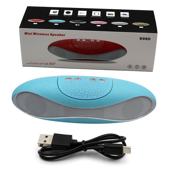 Mini Portable Wireless Bluetooth V3.0+EDR Speaker With Microphone &Bass,45MM Double Horn Double Diaphragm, Support... N22