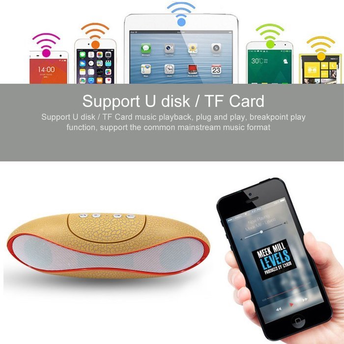 Mini Portable Wireless Bluetooth V3.0+EDR Speaker With Microphone &Bass,45MM Double Horn Double Diaphragm, Support... N25