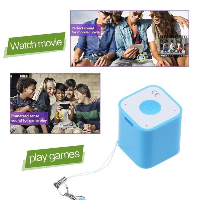 Lanzhd he Smallest Speaker Ever - Wireless Bluetooth Speaker - Blue N4