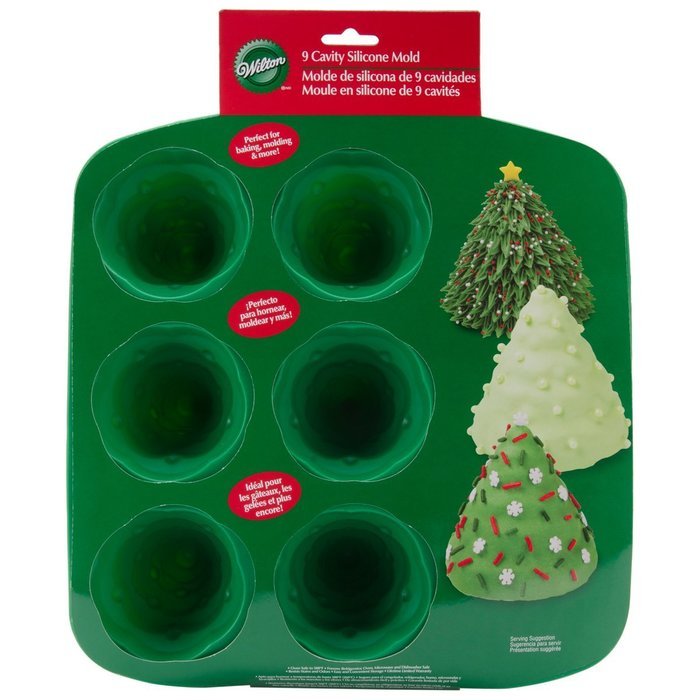 Wilton Ruffled 6 Cavity Silicone Heart Mold Pan N3