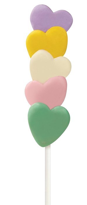 Wilton Ruffled 6 Cavity Silicone Heart Mold Pan N12