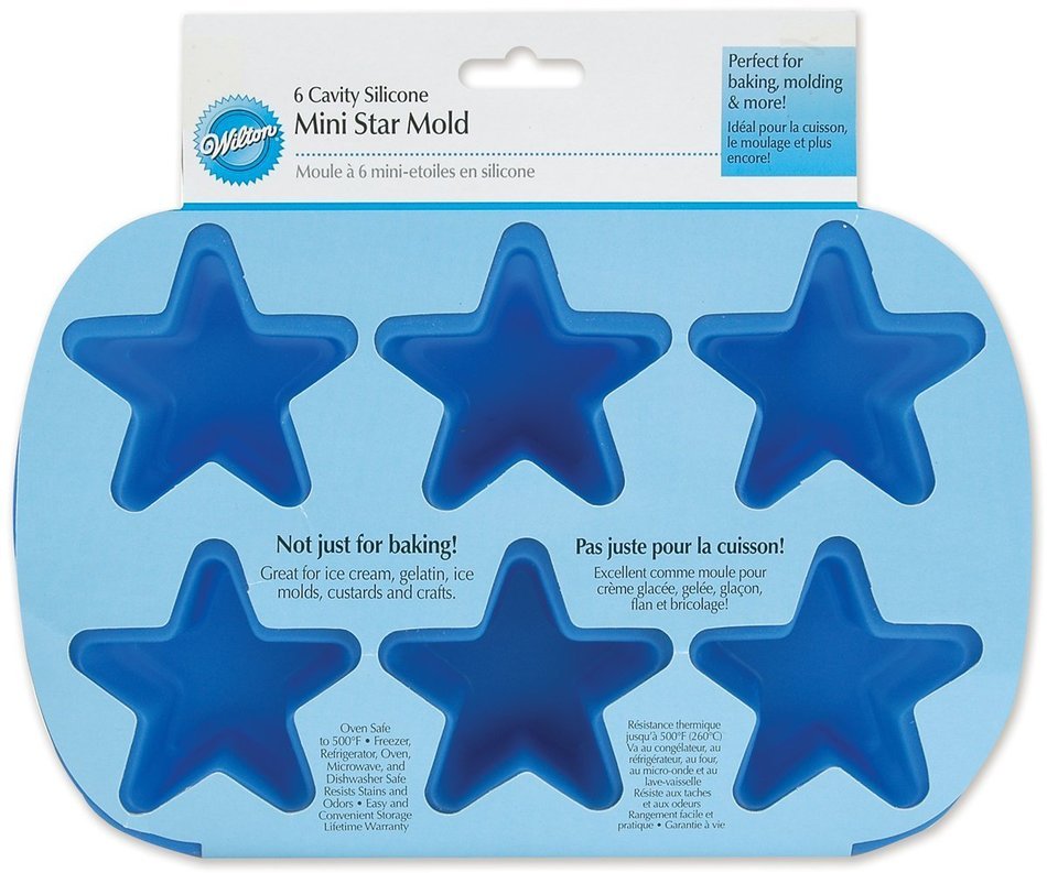 Wilton Ruffled 6 Cavity Silicone Heart Mold Pan N17