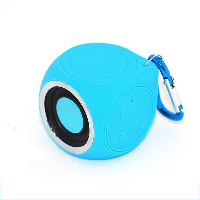 Waterproof (IP67) Mini Cube Bluetooth Speaker by Linghang, Shower Pool Outdoor Speaker, Comes with Built-in Mini...