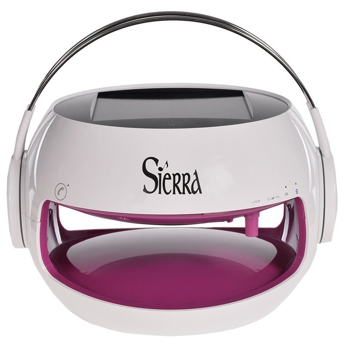 Sierra Outdoor Solar Powered Portable Bluetooth Wireless Speaker Purple