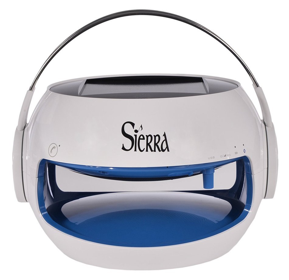 Sierra Outdoor Solar Powered Portable Bluetooth Wireless Speaker Purple N5