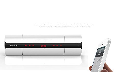 Bluetooth Speaker, Beegu Portable wireless 3D Sound Speaker with NFC, Build-in Mic, LED Display & Touch Screen N6