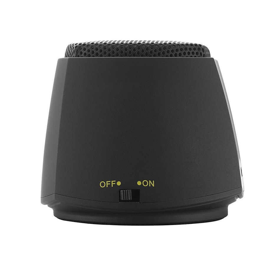 GEAR4 PocketParty Portable Bluetooth Speaker with Contrasting Colored Drivers (Black) N3