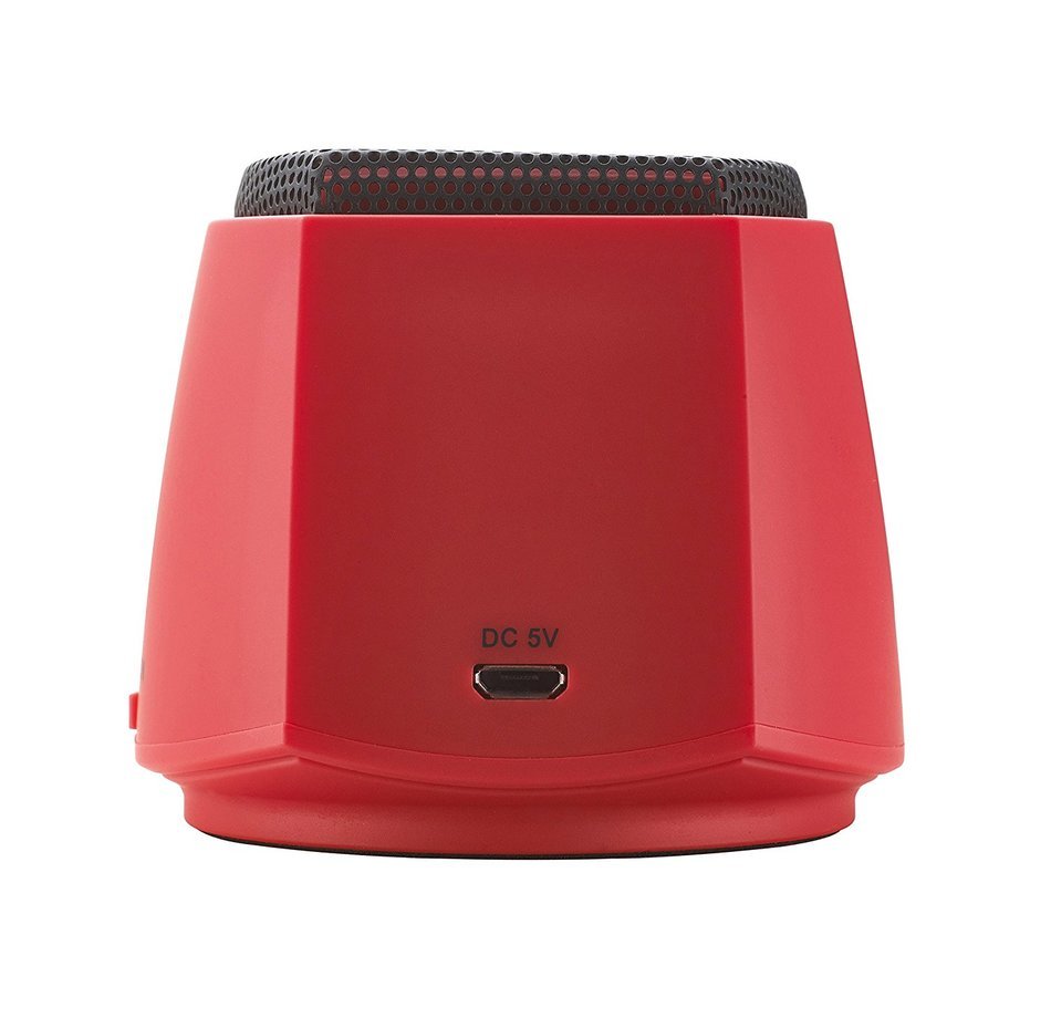 GEAR4 PocketParty Portable Bluetooth Speaker with Contrasting Colored Drivers (Black) N7