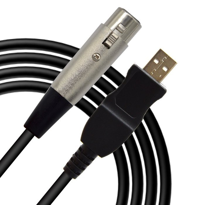 VAlinks USB Male to 3PIN XLR Female Mic Microphone Converter Cable Studio Audio Cable Connector Cords Adapter...