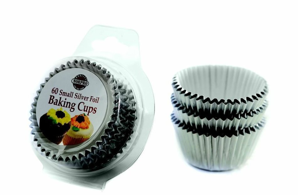 Norpro Silver Foil Cups, Silver, 60-Pack