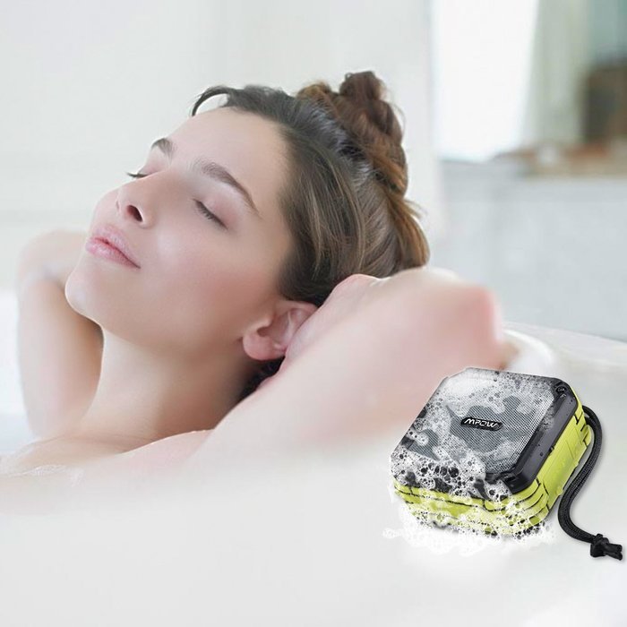 Mpow AquaPro Bluetooth Speaker Portable Waterproof IPX7 Speakers Wireless Outdoors with SOS Emergency Alert N6