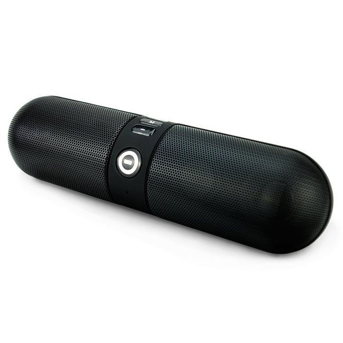 Pill Shape Portable Bluetooth Wireless Speaker with FM Radio, Micro SD, Line In. Built in Microphone, Rechargeable...
