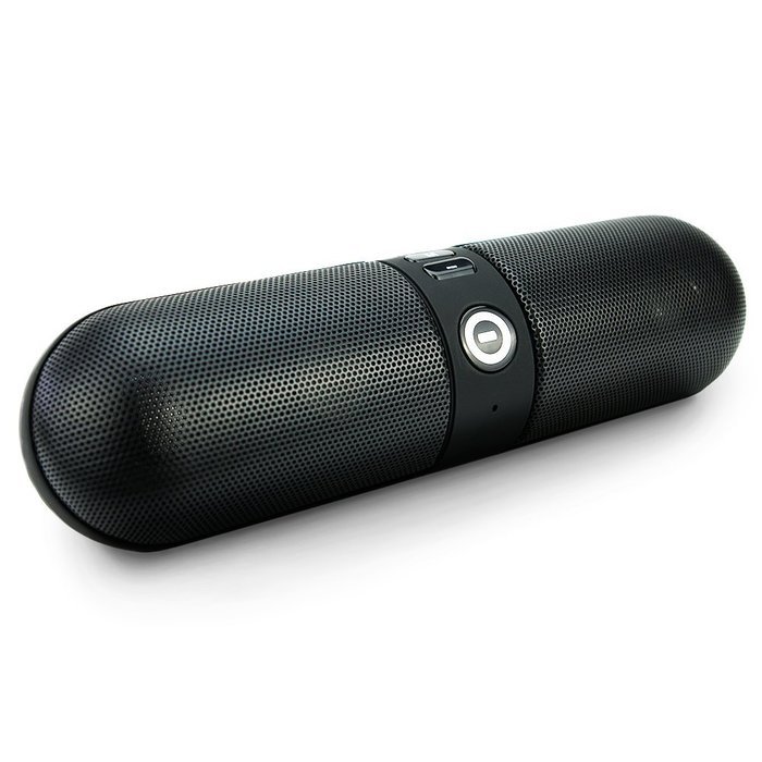 Pill Shape Portable Bluetooth Wireless Speaker with FM Radio, Micro SD, Line In. Built in Microphone, Rechargeable... N5