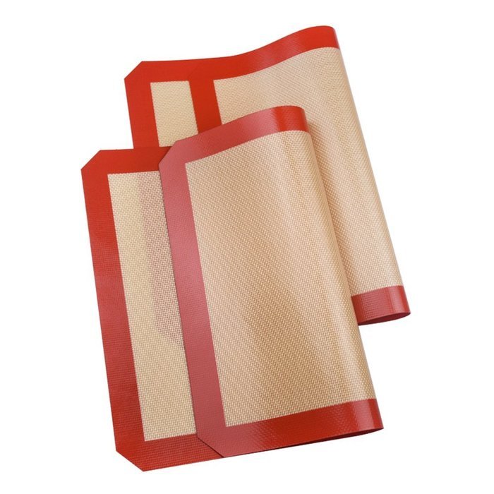 CareU(TM) Non-stick Silicone Baking Mat, Professional Grade Baking Cookie Sheet (2packs) N2