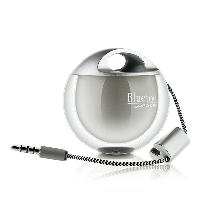 GizmoVine Bluetooth Speaker Wireless Portable Audio Powerful Sound Durable Long Lasting Playtime Silver N2
