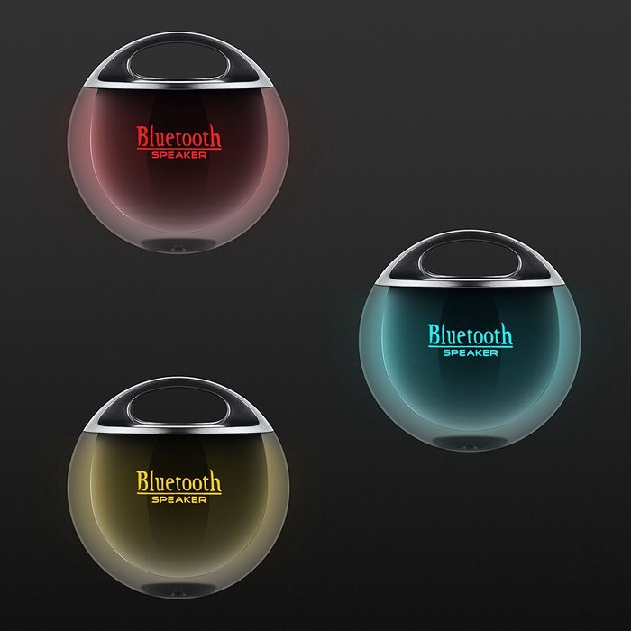 GizmoVine Bluetooth Speaker Wireless Portable Audio Powerful Sound Durable Long Lasting Playtime Silver N34