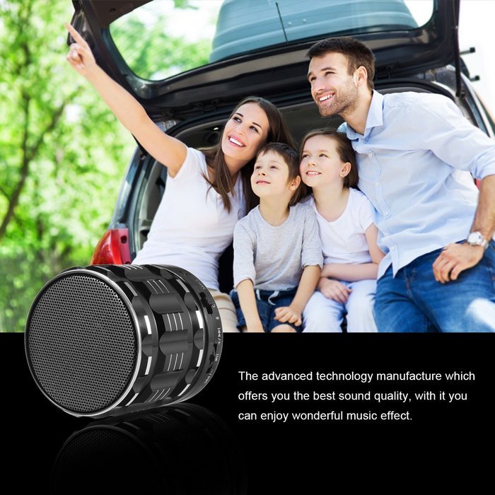 Portable Bluetooth 3.0 Speakers，Metal Steel Stereo Speaker with Fm Radio Support TF/Micro SD Card for Iphone/iPad... N2
