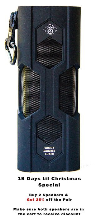 Sound Monkey Audio Sm329-gb Rugged Bluetooth Waterproof Ipx6 Dustproof 10watt Portable Speaker Waterproof Level...
