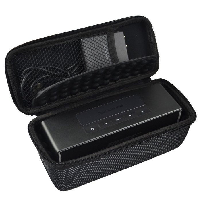 Estarer Carry Case for Bose Soundlink Mini I and Mini II Wireless Bluetooth Speaker Portable Hard Sleeve-Black N6