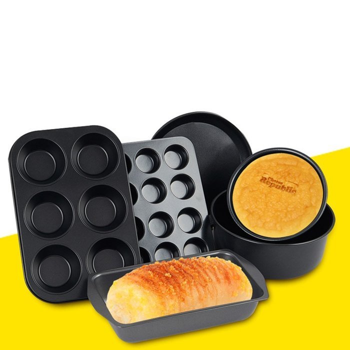 Happy Hours&reg; DIY Cake Mold 6" 8" Removable Bottom Mousse Chocolate Muffin Biscuit Cups Bread Loaf Pizza Bundt... N4