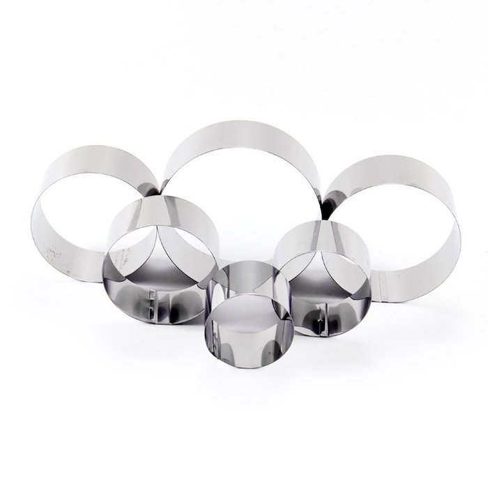 Happy Hours&reg; DIY Cake Mold 6" 8" Removable Bottom Mousse Chocolate Muffin Biscuit Cups Bread Loaf Pizza Bundt... N15