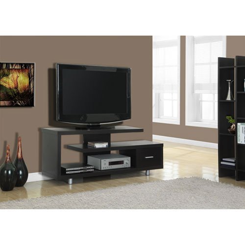 Monarch Specialties I 2573 White with 1 Drawer TV Stand, 60" N3