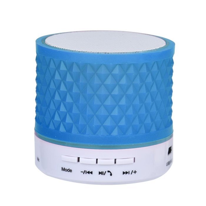 Mini Bluetooth Speaker,Womail FM Radio TF Card Speaker MP3 Player Blue