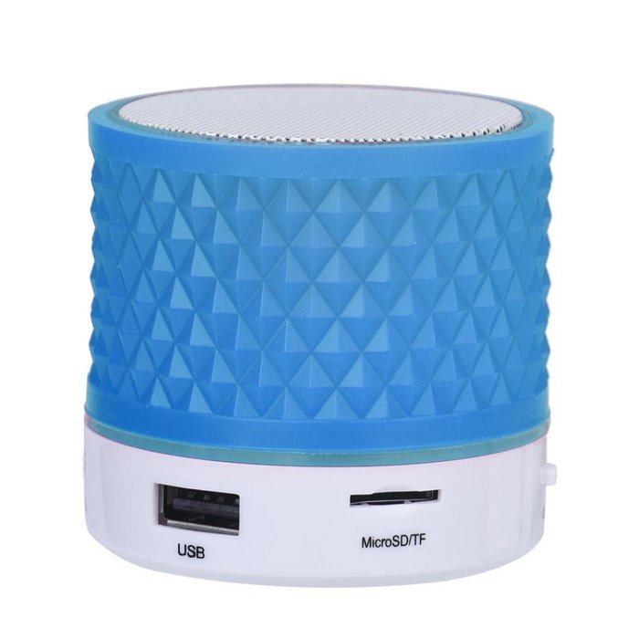 Mini Bluetooth Speaker,Womail FM Radio TF Card Speaker MP3 Player Blue N2