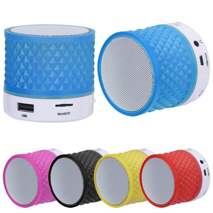 Mini Bluetooth Speaker,Womail FM Radio TF Card Speaker MP3 Player Blue N6