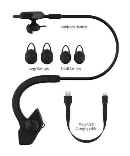 GHOSTEK EARBLADES BLUETOOTH 4.1 WIRELESS HEADPHONES SWEATPROOF WATER RESISTANT N7