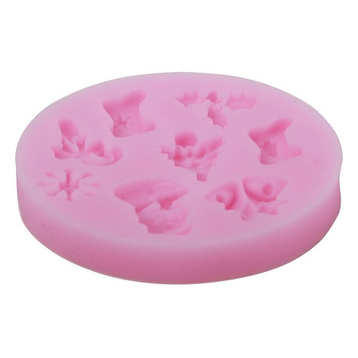niceeshop(TM) Snowflake Cookie Biscuit Silicone Baking Mold Fondant Cake Decorations for Christmas ,Random Color N6