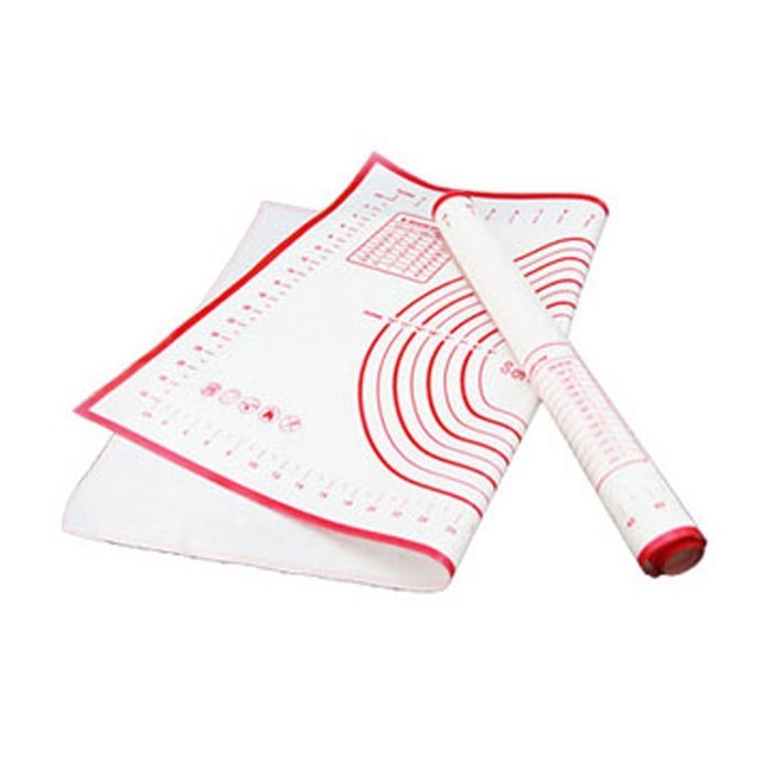MuLuo Kitchen Baking Pastry And Dough Mat Oven Liner Cake Non-Stick Red N2