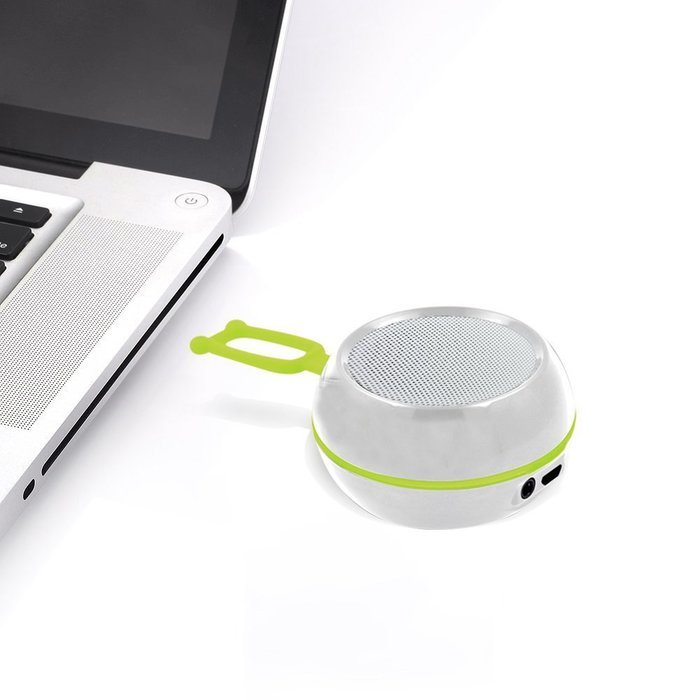 Mini Portable Rechargeable Wireless Bluetooth Speaker LED Light Decorative with TF Card Slot USB Cable - LED White N17