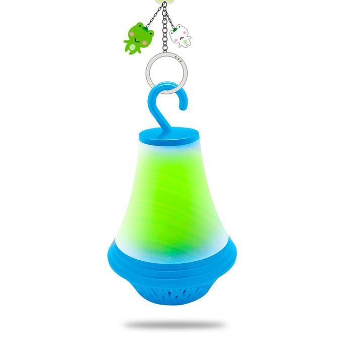 Mini Portable Rechargeable Wireless Bluetooth Speaker LED Light Decorative with TF Card Slot USB Cable - LED White N27