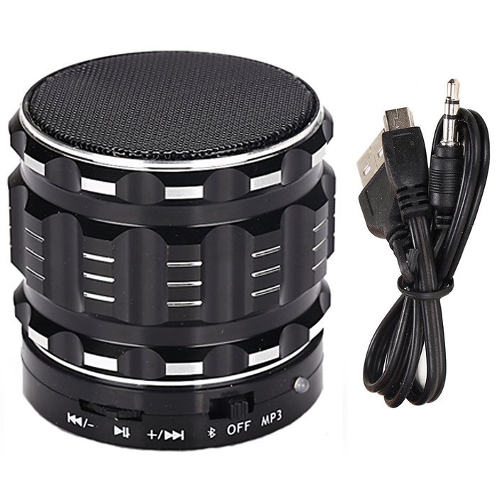 Hopestar Portable Wireless Bluetooth Mini Speaker with Microphone (Black) N2