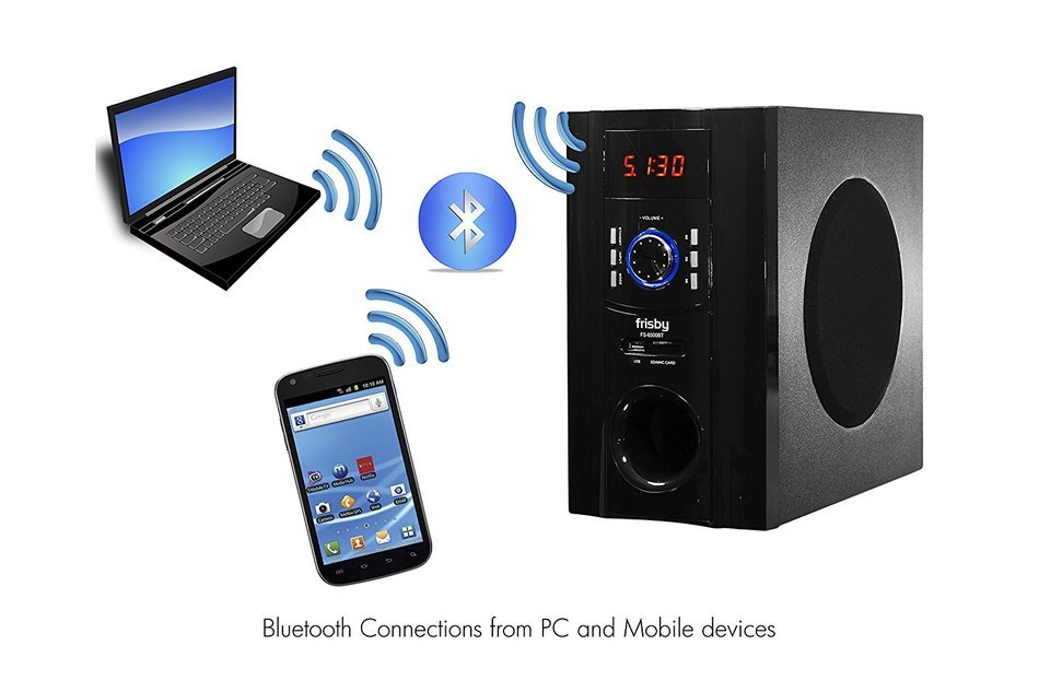 Frisby FS-6500BT Tower 5.1 Surround Sound Home Theater Speakers System with Bluetooth USB/SD/AUX and Remote N3
