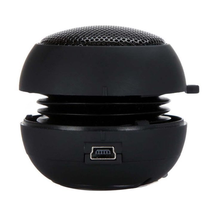 Black Mini Portable Hamburger Speaker For iPod iPhone Tablet Laptop PC MP3 N2