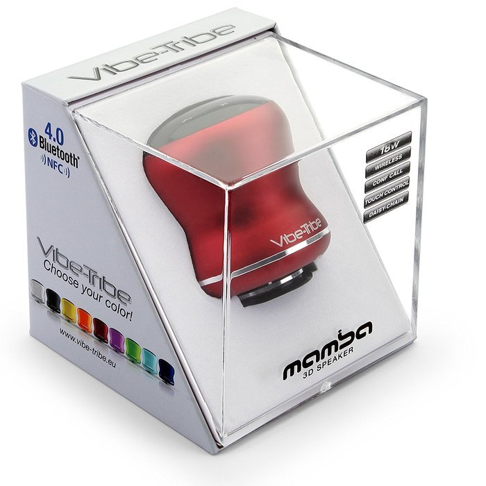 Vibe-Tribe Mamba Ruby: 18Watt Bluetooth Vibration Speaker - Touch Panel - Hands Free Calls - Daisy Chain N4
