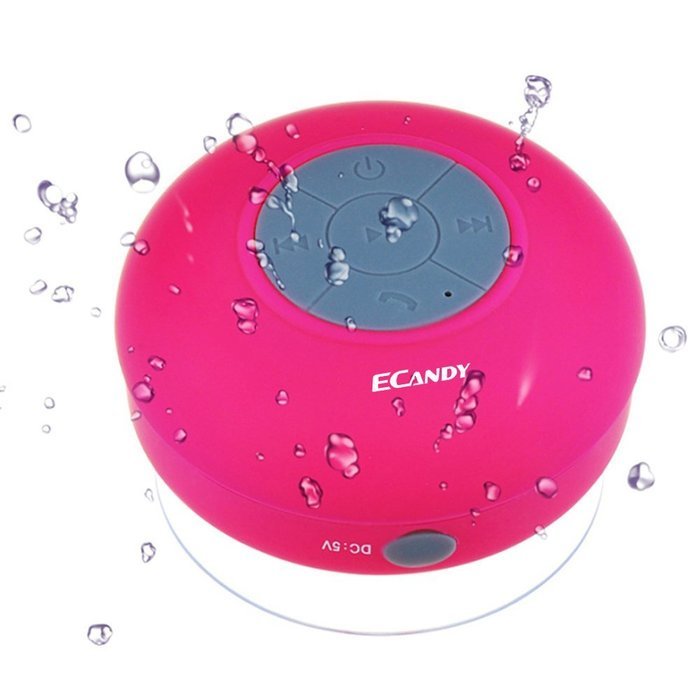 Ecandy Bluetooth Shower Speaker, Wataer Resistant, Hands-free Portable Speakerphone with Mic, Suction Cup for... N12